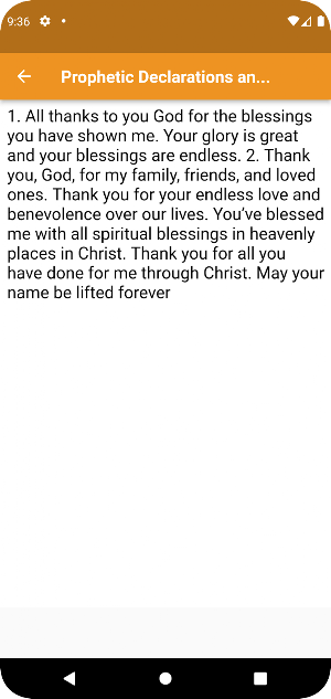 Prophetic Declarations Screenshot 2