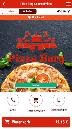 Pizza Burg Gelsenkirchen Screenshot 0