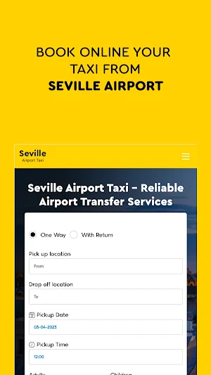 Seville Airport Taxi Screenshot 0