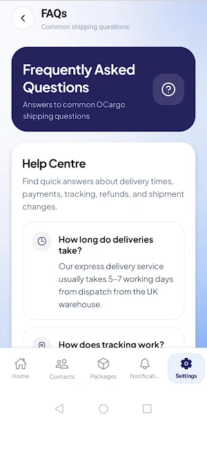 OCargo Express Screenshot 2