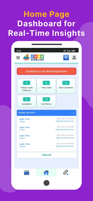 CRM@WEBLINK Screenshot 2