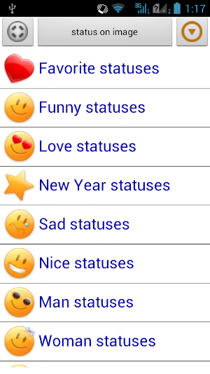 Statuses for all occasions Screenshot 0