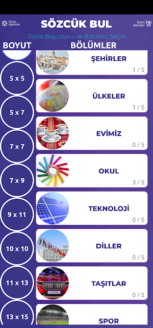 Sözcük Arama Oyunu, Kelime Bul Screenshot 0