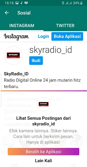 SKY RADIO INDONESIA Screenshot 3
