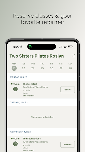 Two Sisters Pilates NY Screenshot 2