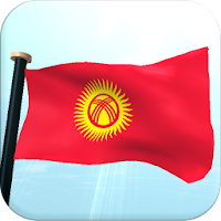 Kyrgyzstan Flag 3D Wallpaper