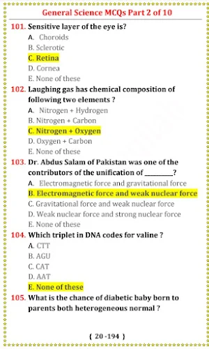 General Science MCQs | every day Science  offline Screenshot 3