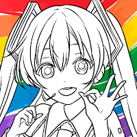 初音ミク塗り絵