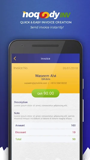 Noqoody Invoice Screenshot 2
