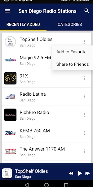 San Diego Radio Stations - Cal Screenshot 1