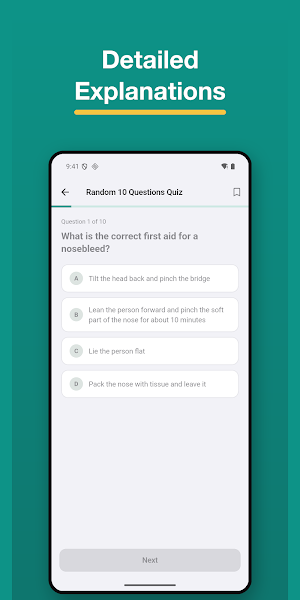 NZ First Aid & CPR Test Screenshot 1