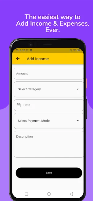 Personal Income Expense Manager | Budget Tracker Screenshot 1
