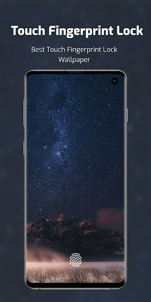 Touch Fingerprint Lock walpapr Screenshot 1
