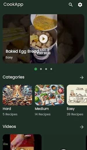 FoodCOMP CookApp Screenshot 1