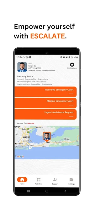 Escalate app Screenshot 0