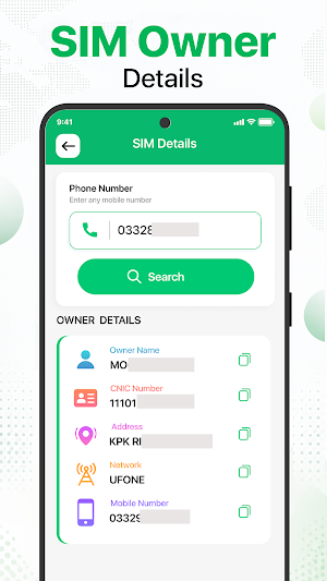 SIM Owner Details & SIM Info’s Screenshot 1
