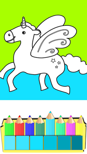 Unicorn Coloring Book For Kids Screenshot 0