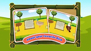 Bird Sounds Animal Kids Games - Puzzle & Coloring Screenshot 0