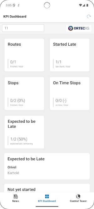 ORTEC Pocket app Screenshot 1