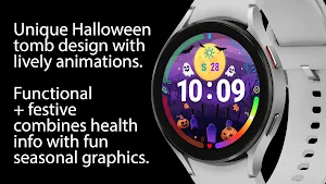 Halloween Tomb Watch Face Screenshot 1