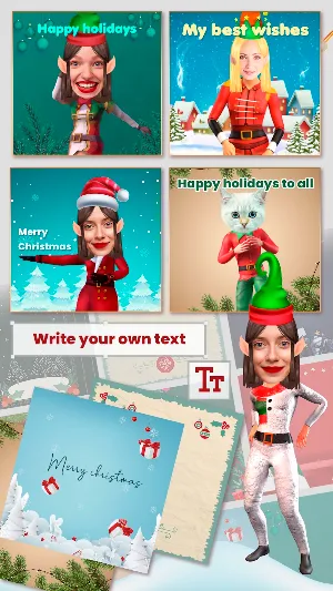 Santa & Elf Christmas AR video Screenshot 2