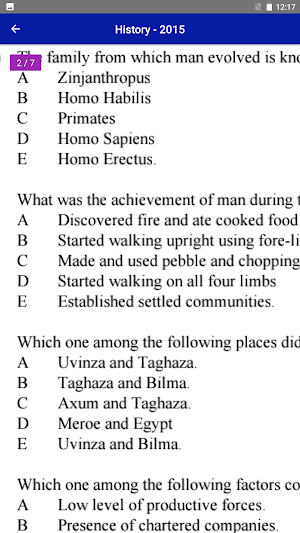 History Review O Level Screenshot 2