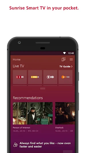 Sunrise Smart TV Screenshot 2
