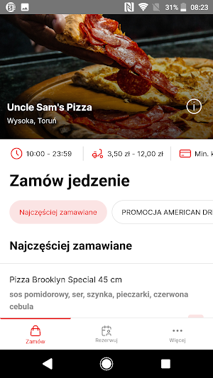 Uncle Sam's Pizza Toruń Screenshot 1