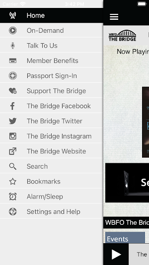 WBFO The Bridge Screenshot 2