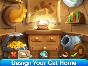 Cat Home Design: Decorate Cute Magic Kitty Mansion Screenshot 0