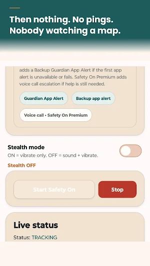 Safety On – Walk Home Safe Screenshot 2