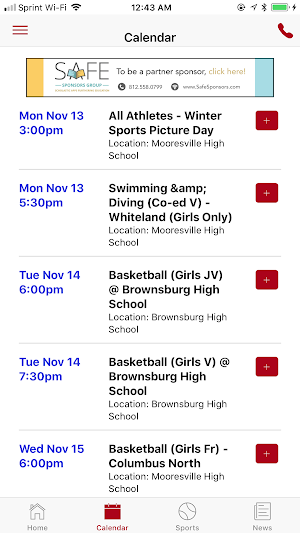 John Harrison Athletics Screenshot 2