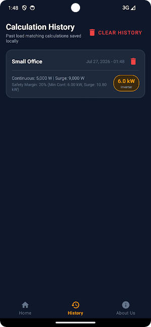 Inverter Load Matcher Screenshot 3