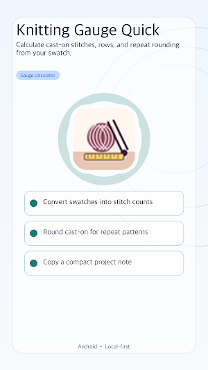 Knitting Gauge Quick Screenshot 0