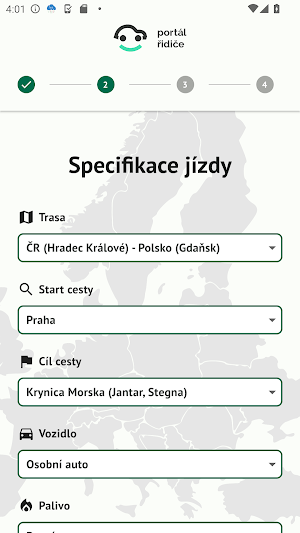 Portál řidiče Screenshot 1