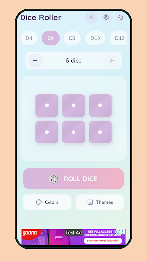 Dice Roller - Random Rolls Screenshot 1