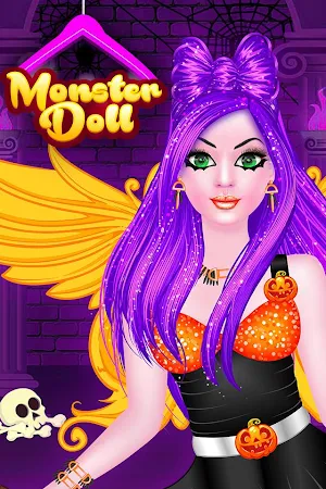 Monster Doll Fashion Salon Dress Up Game Screenshot 0