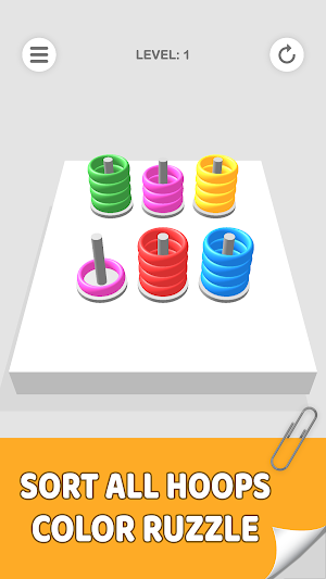 Sort Rings - Color Puzzle Screenshot 0