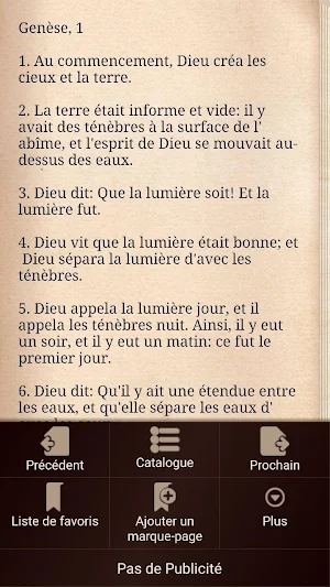 Ancien Testament - La Bible en Français Screenshot 1