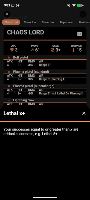 KTCards: Kill Team Companion Screenshot 2