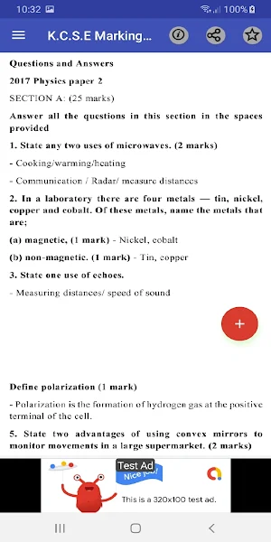 Kcse physics: past papers Screenshot 3