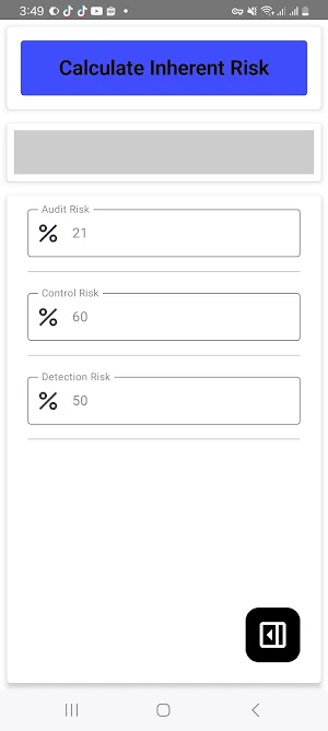 Audit Risk Calculator Screenshot 2