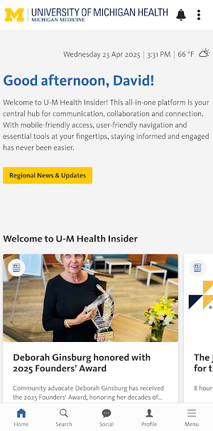 U-M Health Insider Screenshot 0