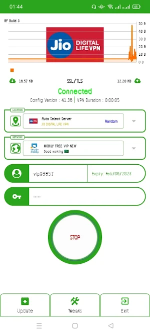 JiO DiGiTAL LiFE VPN Screenshot 1