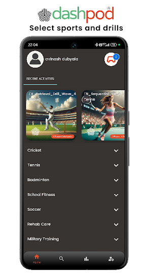 Dashpod - Sports & Fitness Screenshot 2