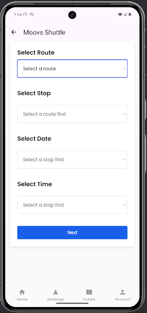 Moovs Shuttle Screenshot 2