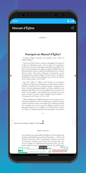 Manuel de l'eglise adventiste Screenshot 2