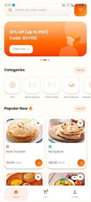 RotiJet - Food Delivery Screenshot 0