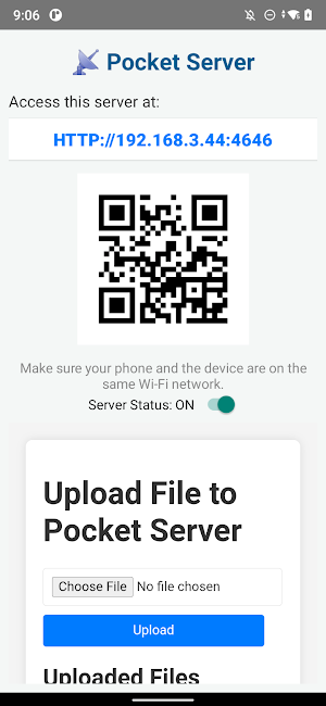 Pocket Server Screenshot 2