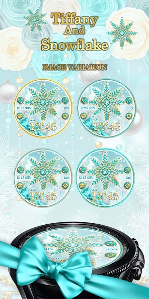 Tiffany & Snowflake_Watchface Screenshot 3